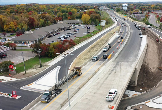 Elk River flyover drone footage at Jackson/193rd Ave.