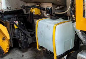 Brine Tank System attached to City of Rochester snowplow