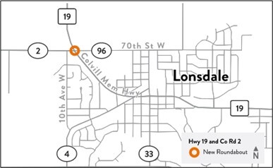 MnDOT: Public invited Jan. 8 to learn about Hwy 19 roundabout near Lonsdale
