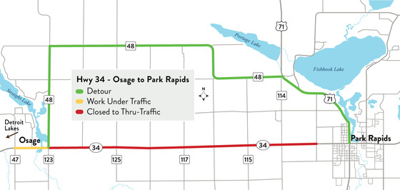 Hwy 34 Osage to Park Rapids