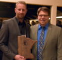 Brian Giese and Lon Aune at MCEA awards ceremony