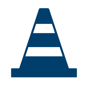 Construction cone icon