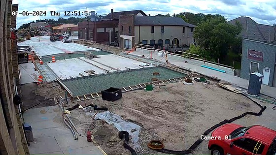 View of the Highway 59 construction from the City cameras