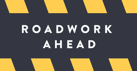 Roadwork ahead sign