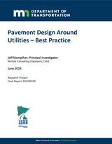 Pavement Design Around Utilities report cover