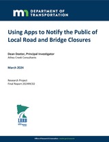 Using Apps to notify the public of local road & bridge closures