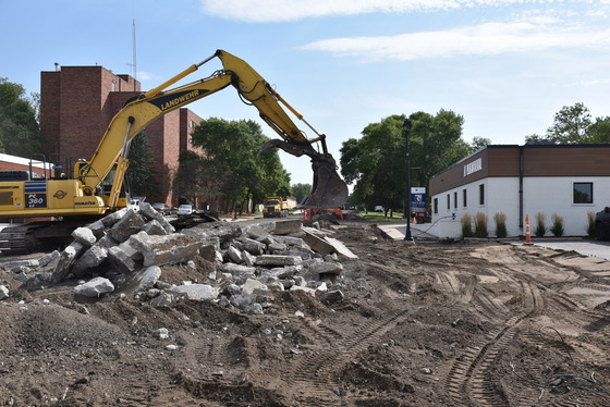 Pavement removals on Hwy 108 east