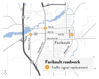 Faribault project map