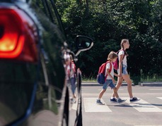 Children walking to school