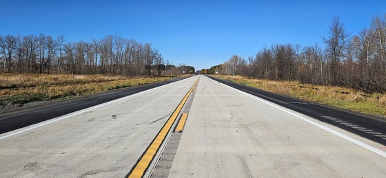 Image of new, wider road