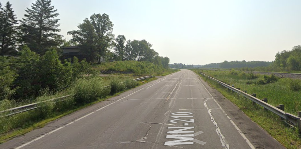 Image of the road before construction