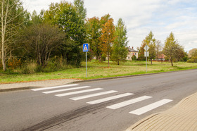 Crosswalk in rural setting