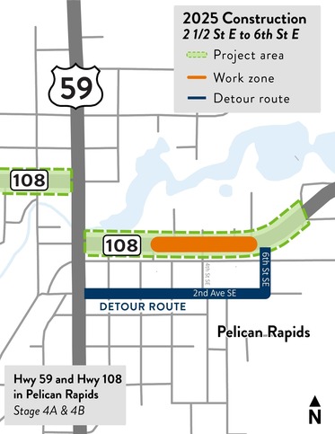 Stage 4A and 4B map with street names