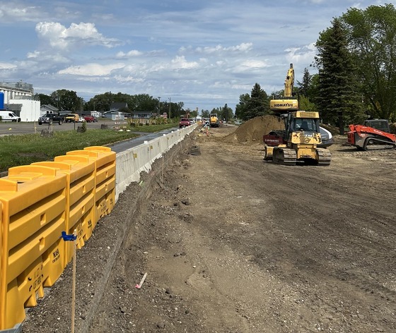 Hwy 59 north utility work