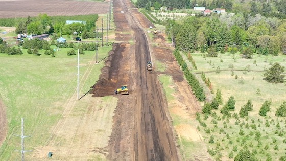 Hwy 87 near 159th Ave, facing west
