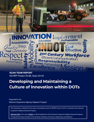 Cover page of report on innovation in state DOTs