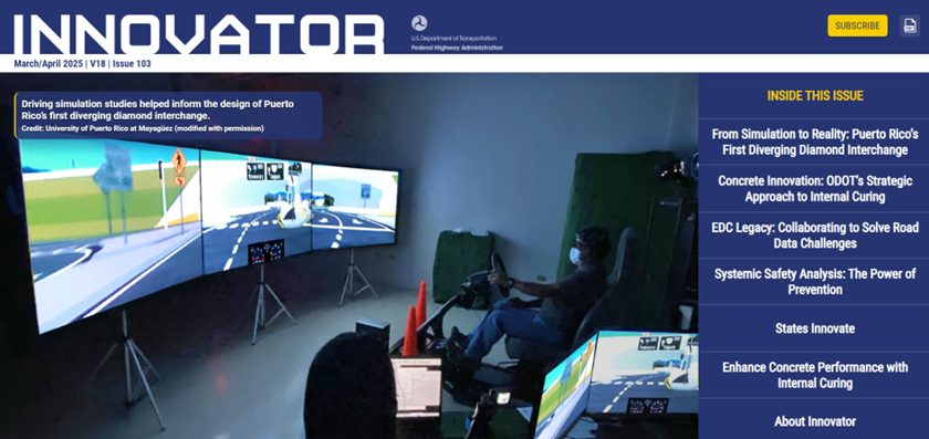 Cover of FHWA Innovator magazine