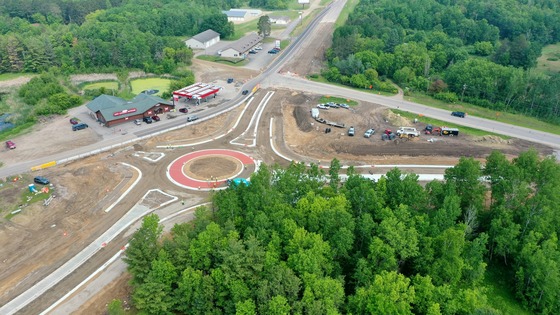 Highway 371 roundabout