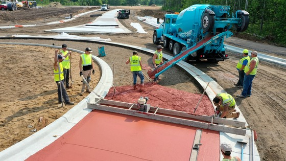 Highway 371 roundabout in Hackensack