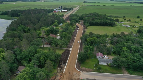 Hwy 87 Hubbard curb and gutter