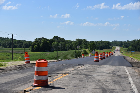 Paved culvert sites on Hwy 114