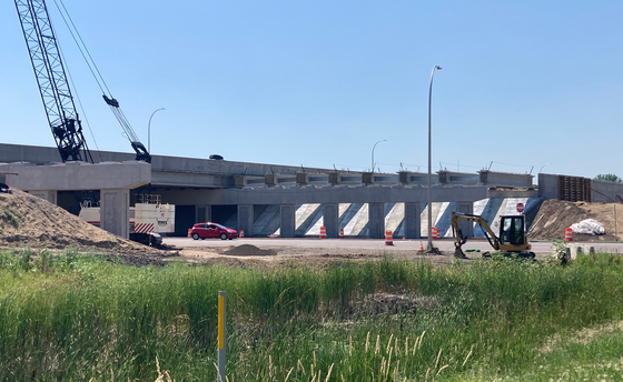 Westbound bridge construction
