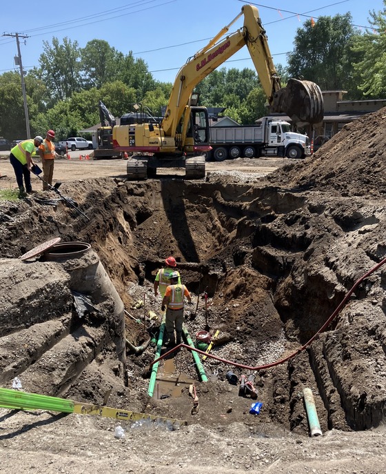 Watermain install picture