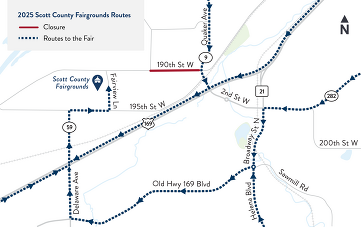 Scott County Fair detour routes