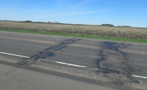 Photo of distressed asphalt