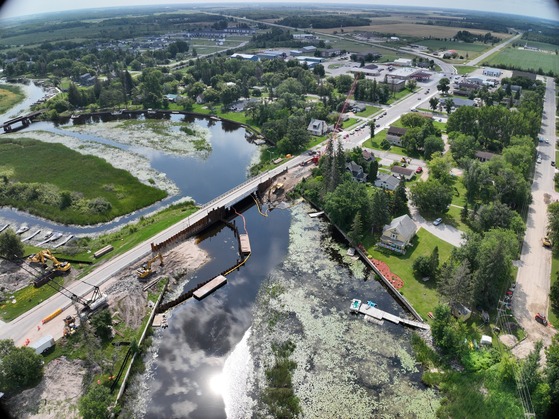 Hwy 11 Warroad River bridge