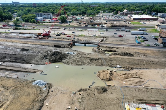 Water on underpass project