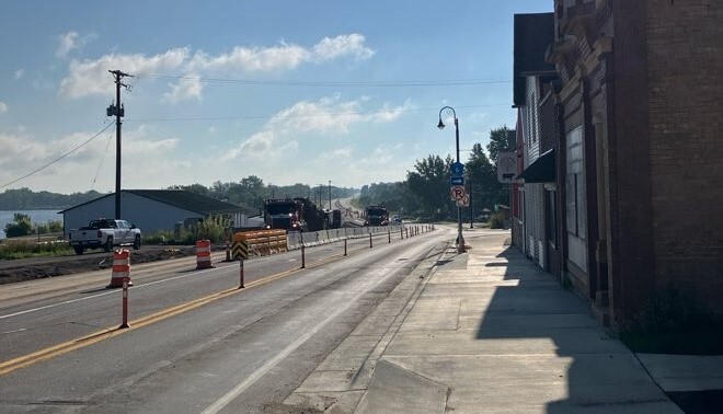 Construction photo in Howard Lake