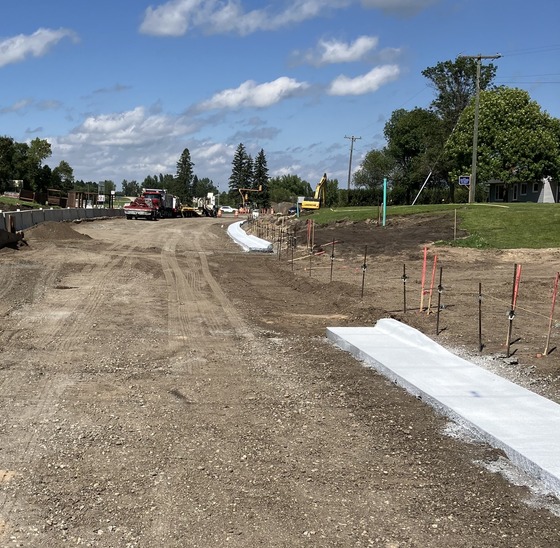 Hwy 59 curb and gutter