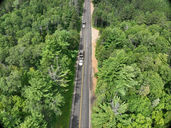 Highway 200 near Itasca State Park