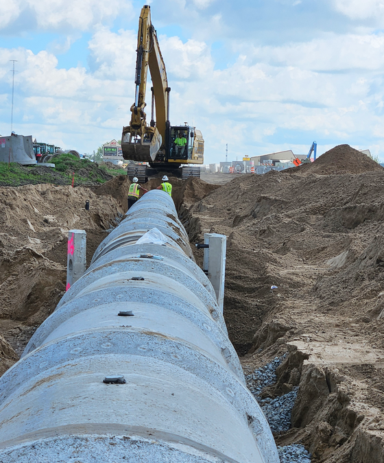 Storm sewer installation