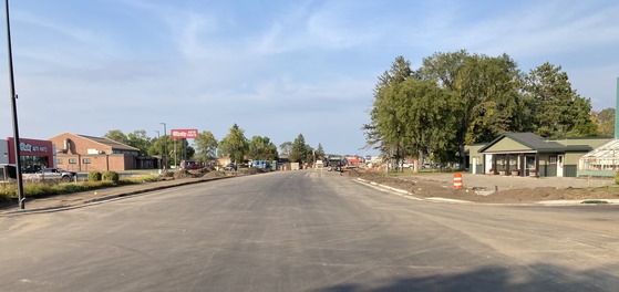 Image of newly paved roadway on Hwy 71