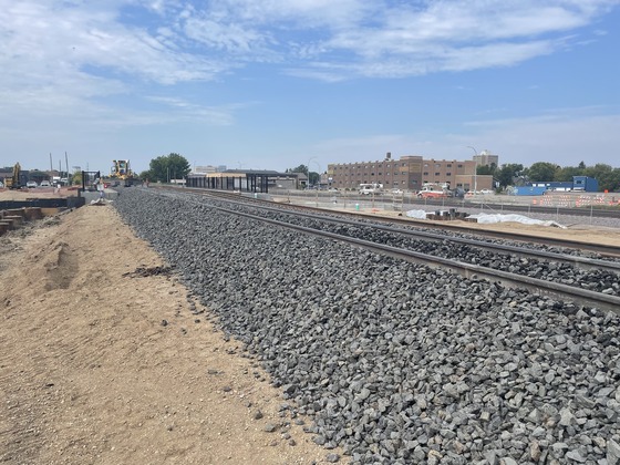 Railroad track installation