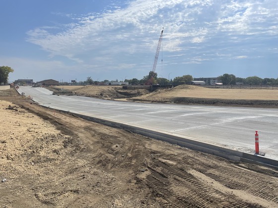 First Avenue driving lanes paved