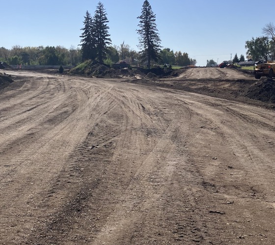 Grading done on CR 9