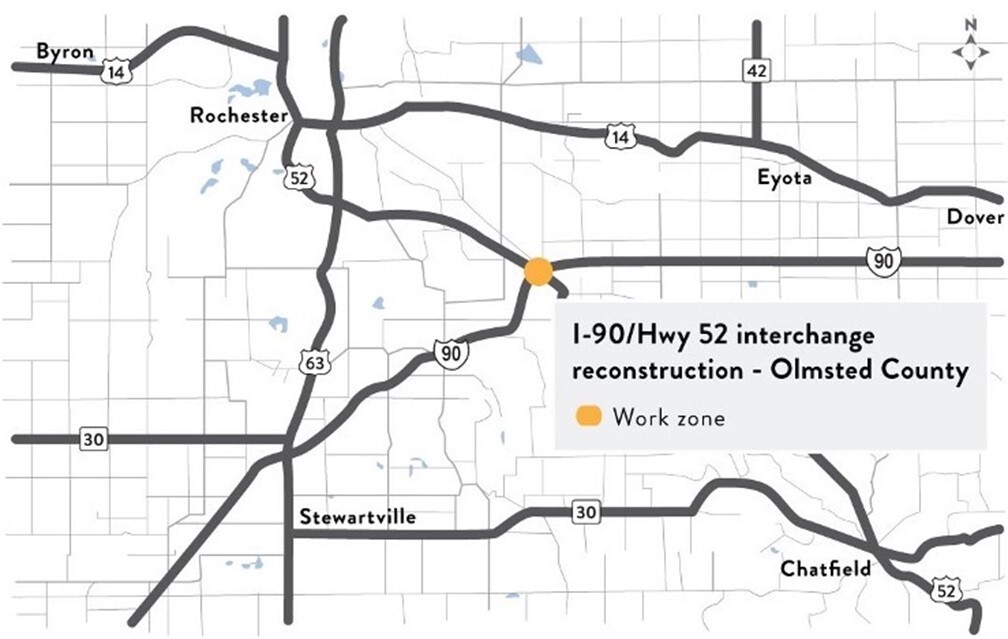 Ad campaign targeting mobile users who passed through the interchange before construction began