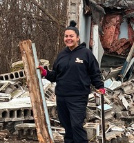 Bostrom on a job site