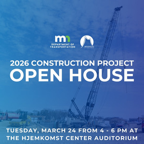 Construction open house graphic