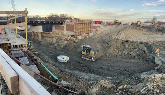 Center Ave work zone