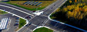 Roadway aerial intersection