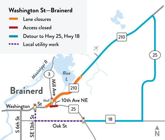 Hwy 210 and Hwy 25 Brainerd