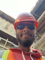 Judge on a bridge construction site