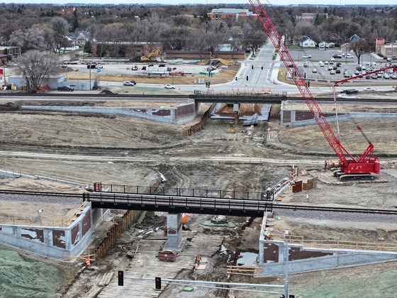 Bridge construction on 11th Street