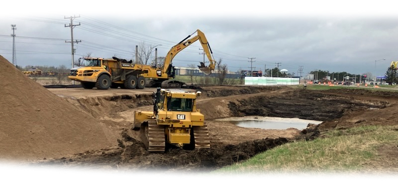 Hwy 210 photo of excavation work