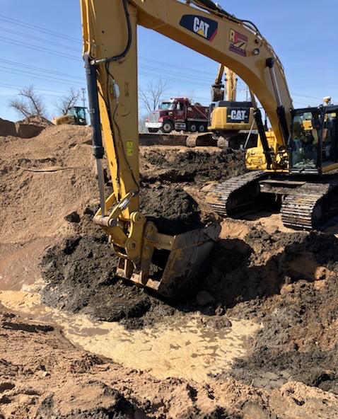 Work along Hwy 210