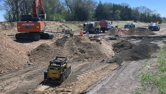 Hwy 25 underground work